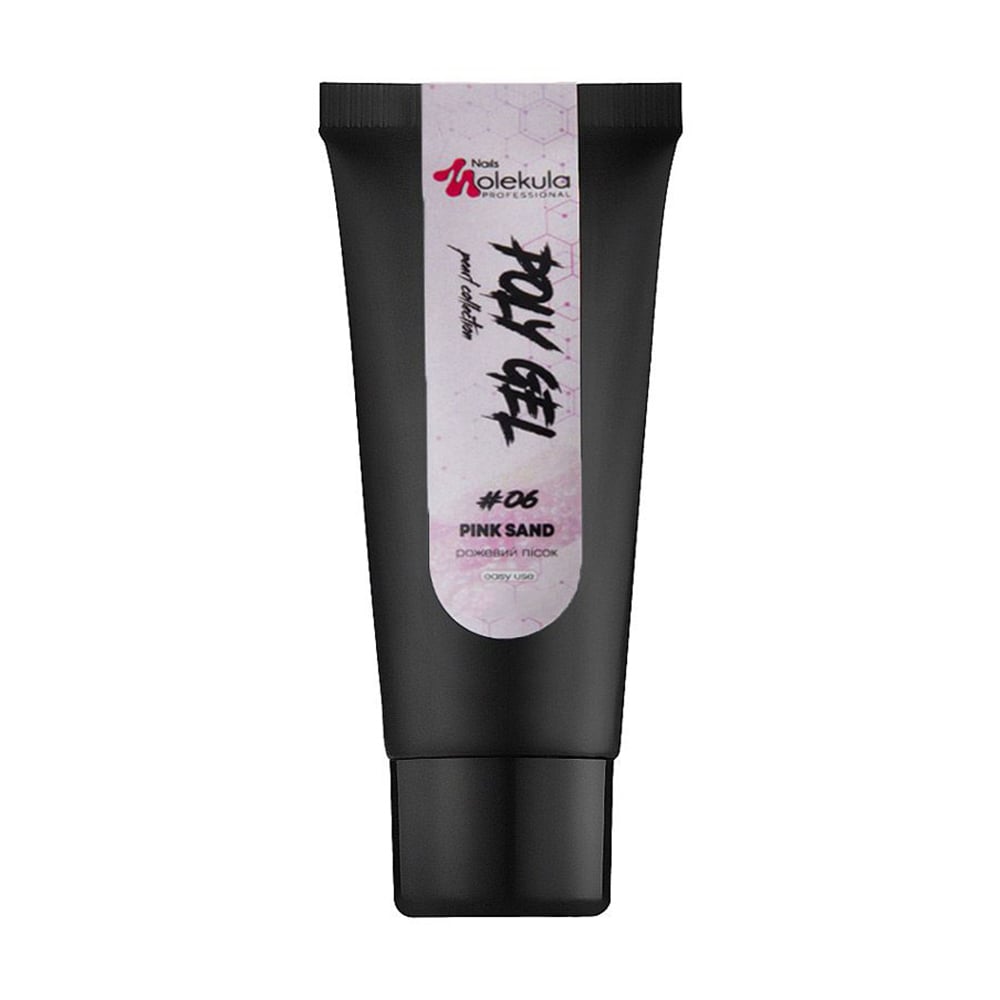 Полігель для нігтів Nails Molekula Professional Poly Gel 06 Pink Sand, 15 мл