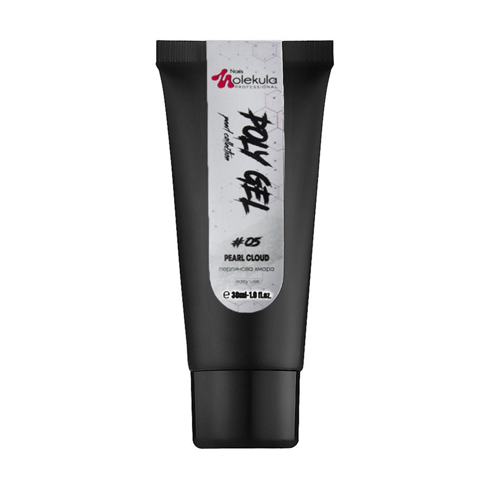 Полігель для нігтів Nails Molekula Professional Poly Gel 05 Pearl Cloud, 30 мл